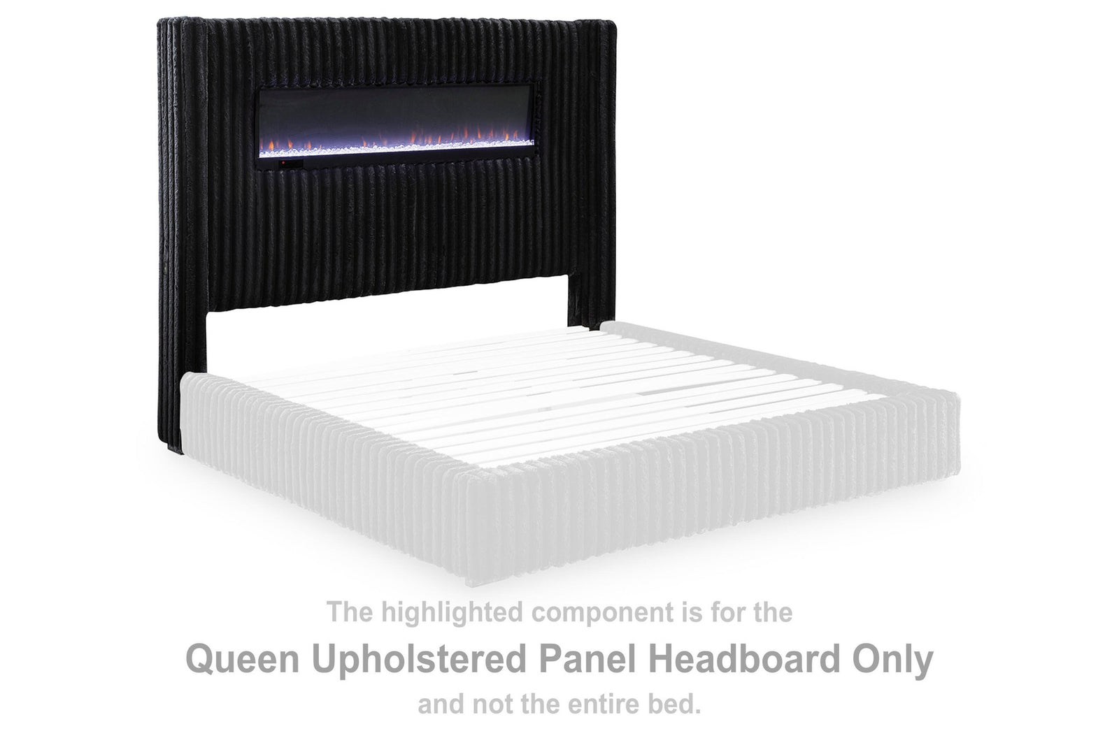 Tayleena King Upholstered Panel Headboard (PCB620-SI)