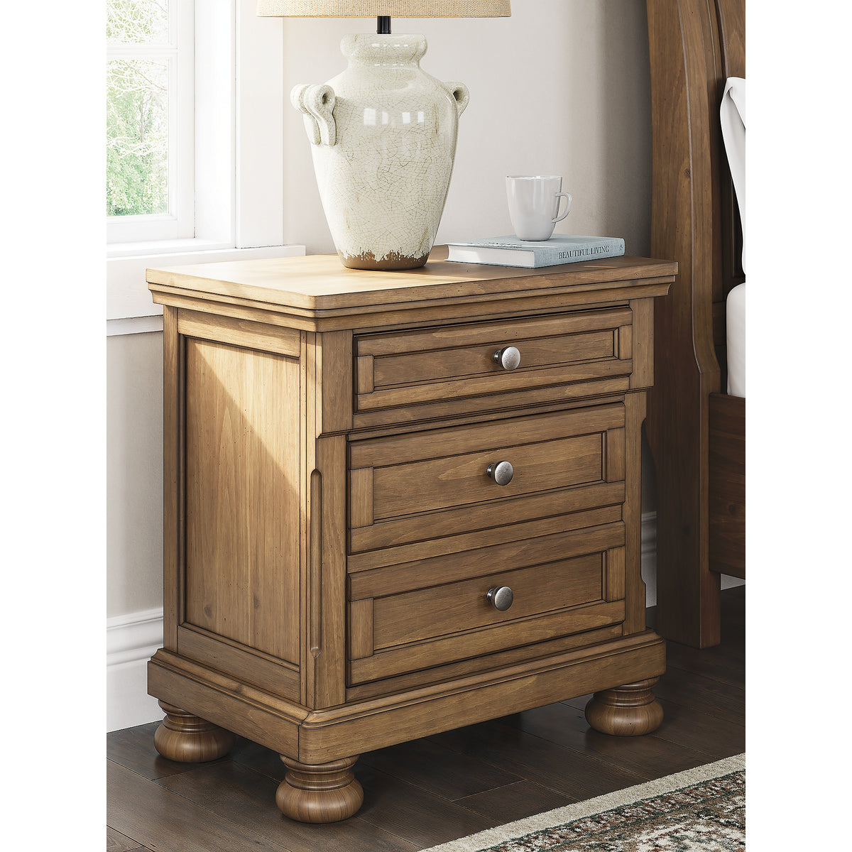 Feddinger King Panel Storage Bed, Dresser, Mirror, Chest and Nightstand (PCB779-SI) - Image 39