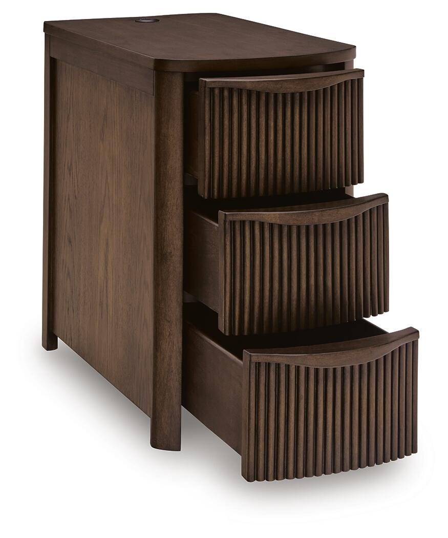 Camdill Chairside End Table - Dark Brown  (T208-SI) - Image 3