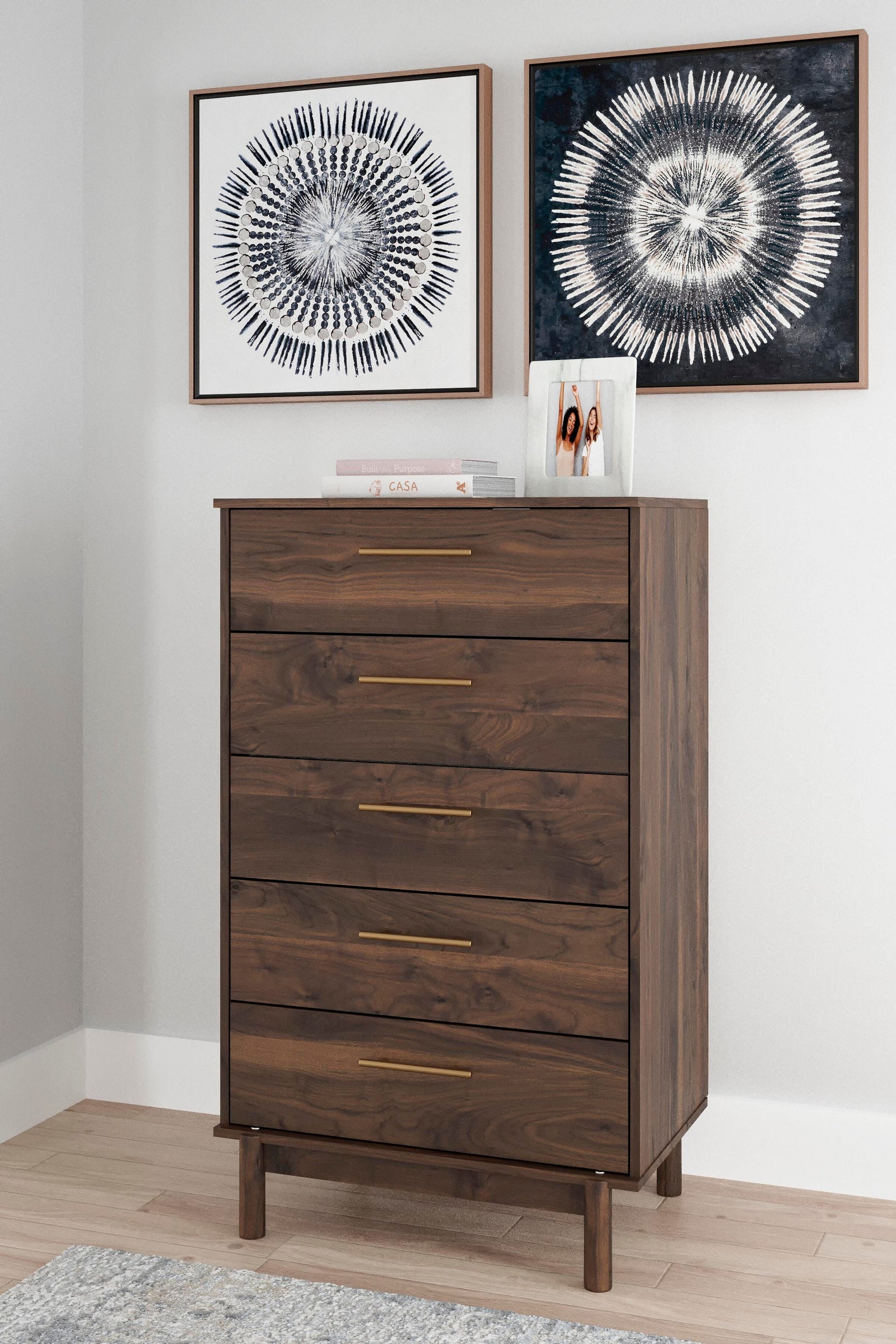 Calverson Chest of Drawers - Mocha  (EB3660-SI) - Image 8