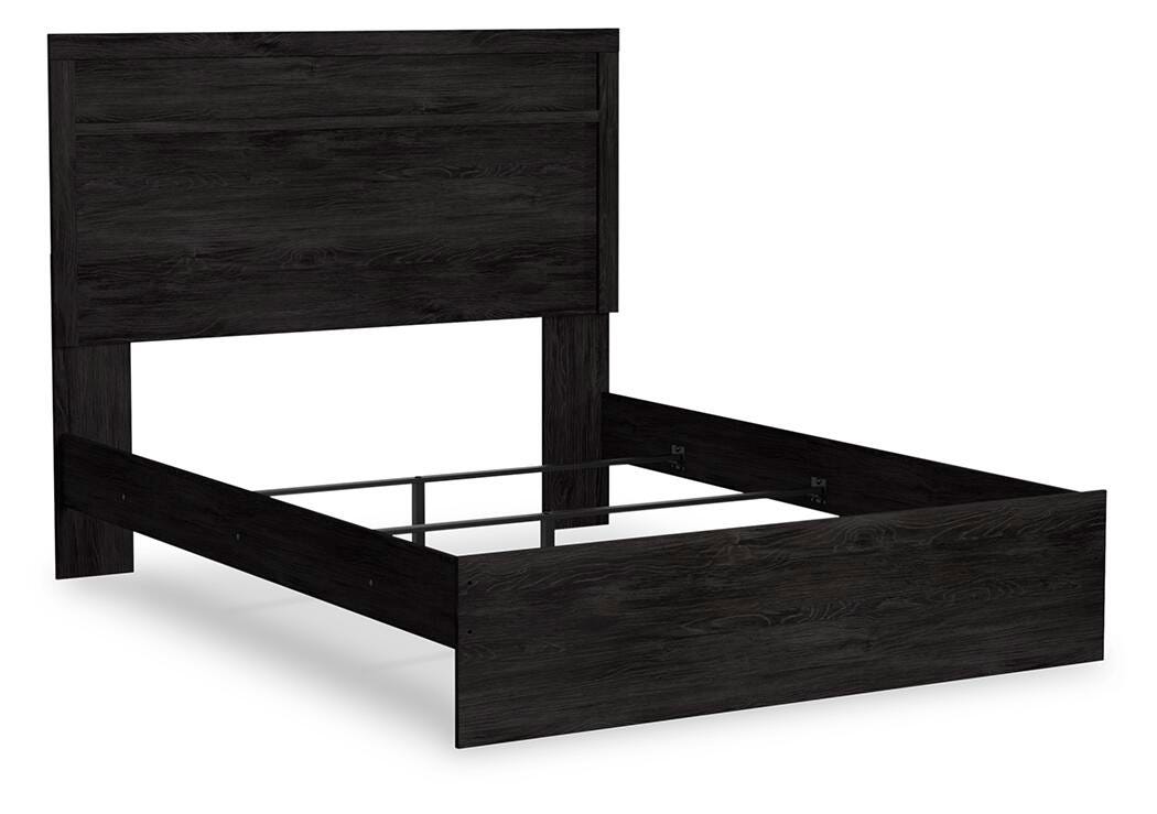 Belachime Panel Bed - Charcoal  (B2589-SI) - Image 2