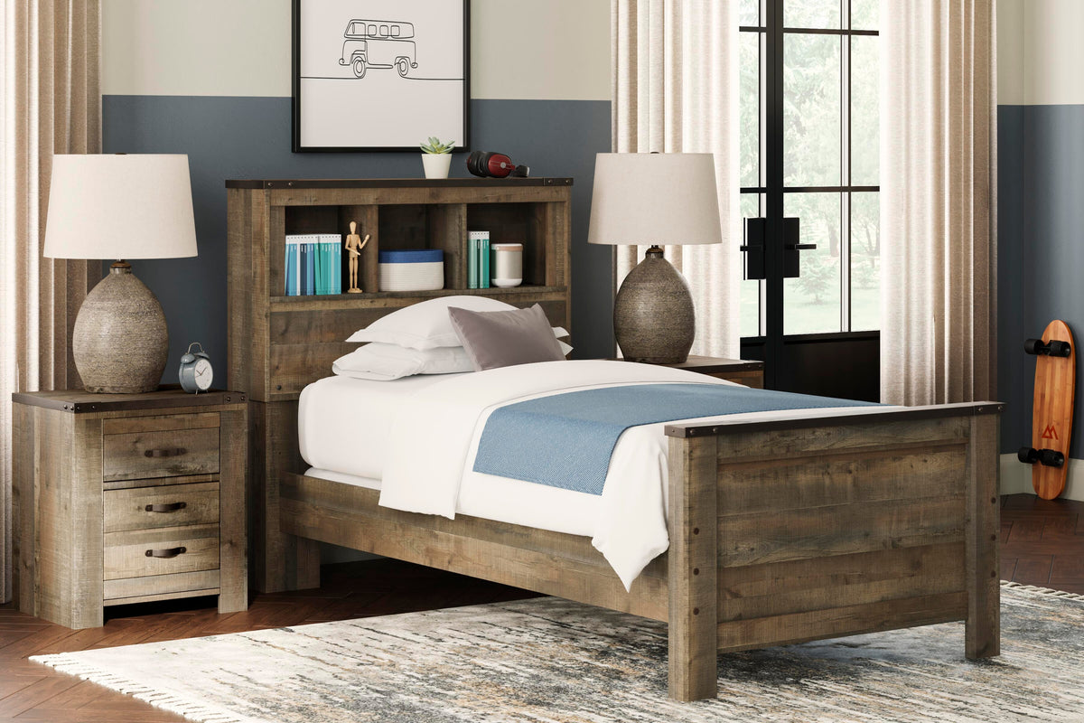 Trinell Bookcase Bed (Youth) - Brown  (B446-SI) - Image 3