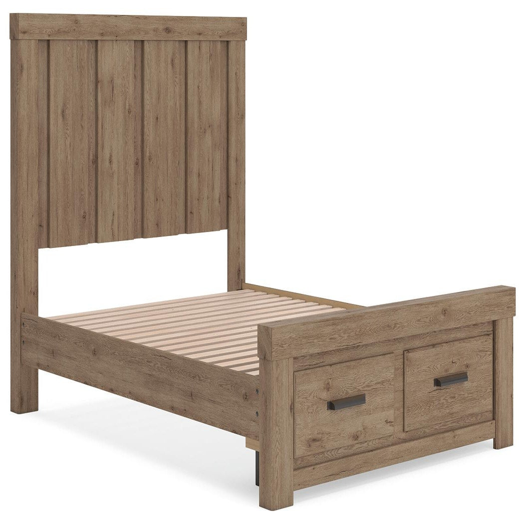Oliandon Queen Panel Storage Bed (PCB2844-SI) - Image 2