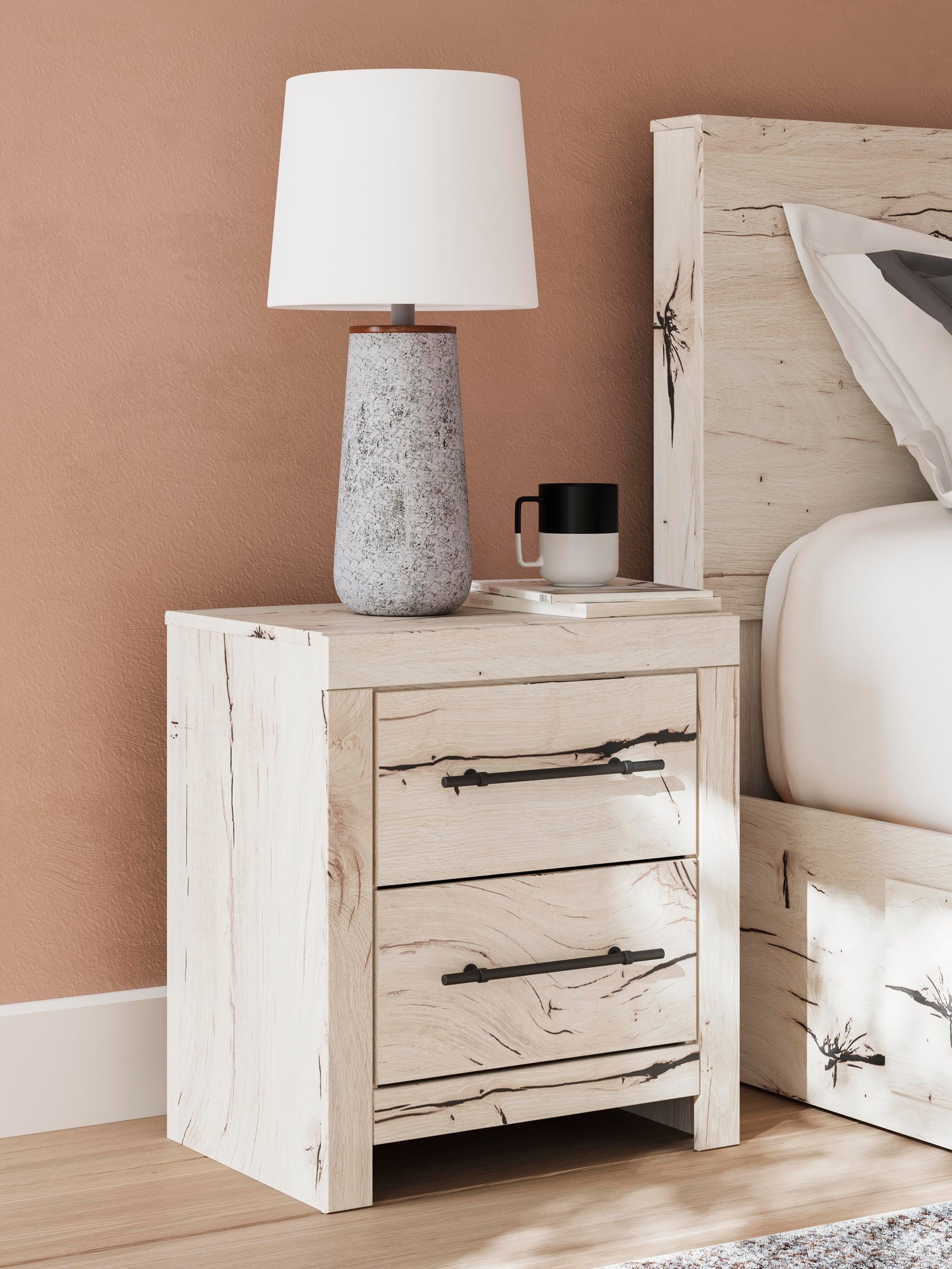 Lawroy Panel Bed with Storage and Nightstand - Light Natural  (B2310-SI) - Image 18