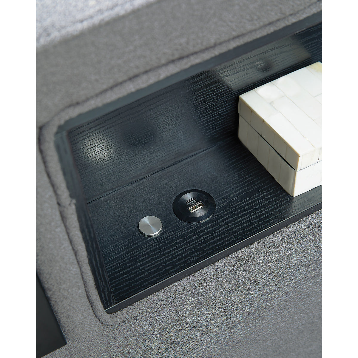 Verishaw King Upholstered Bed (PCB2721-SI) - Image 18