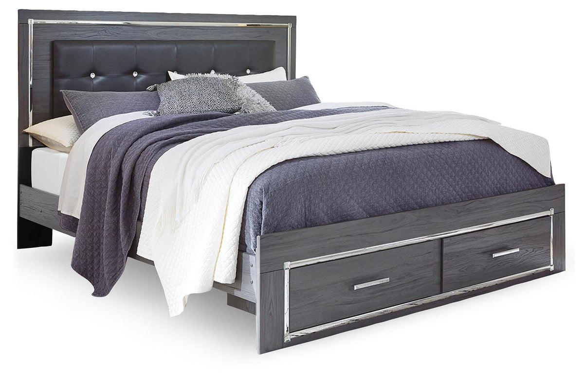 Lodanna Storage Bed, Dresser and Chest - Gray  (B214-SI) - Image 4