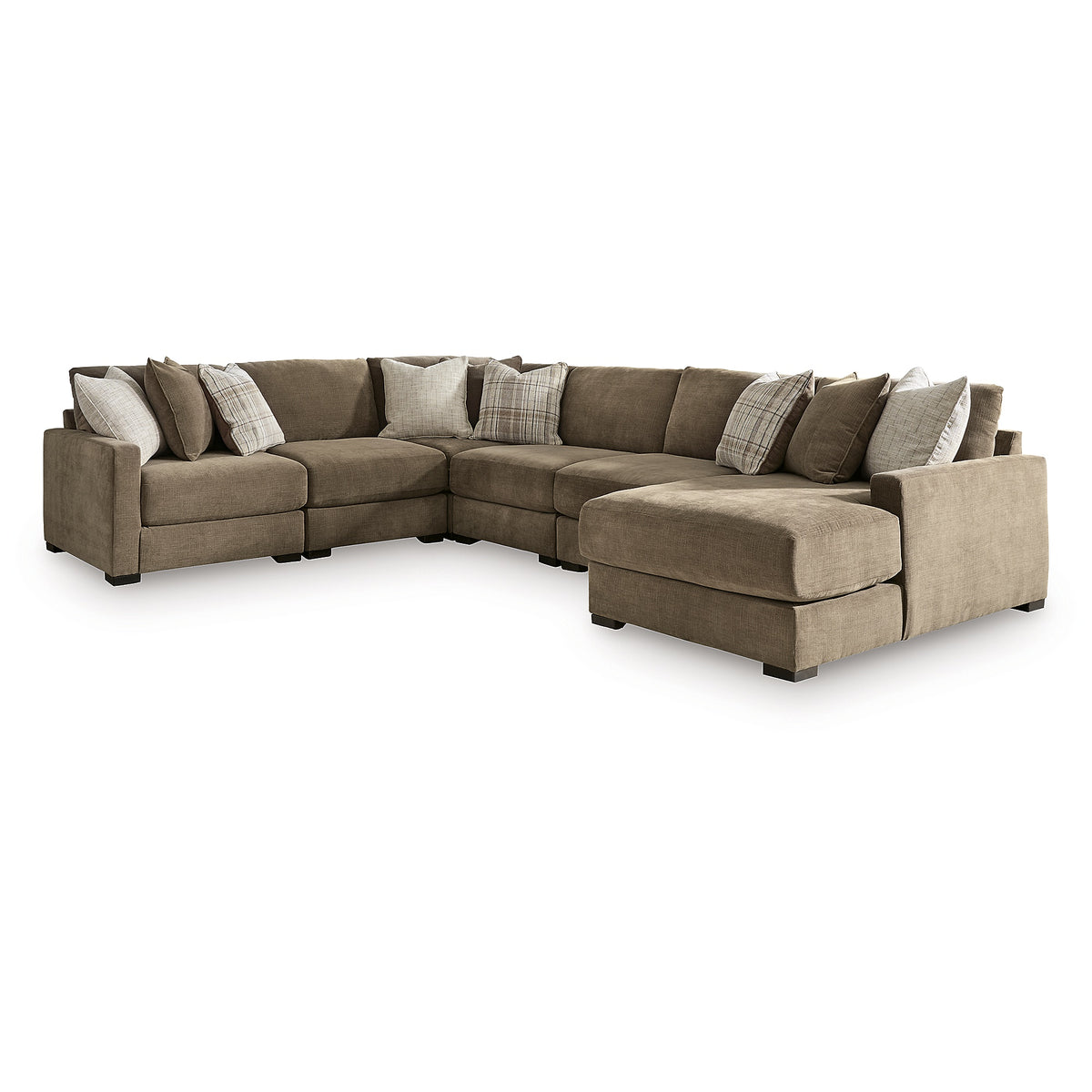 Camellia-Court 6-Piece Sectional with Chaise (68207S15-SI) - Image 3