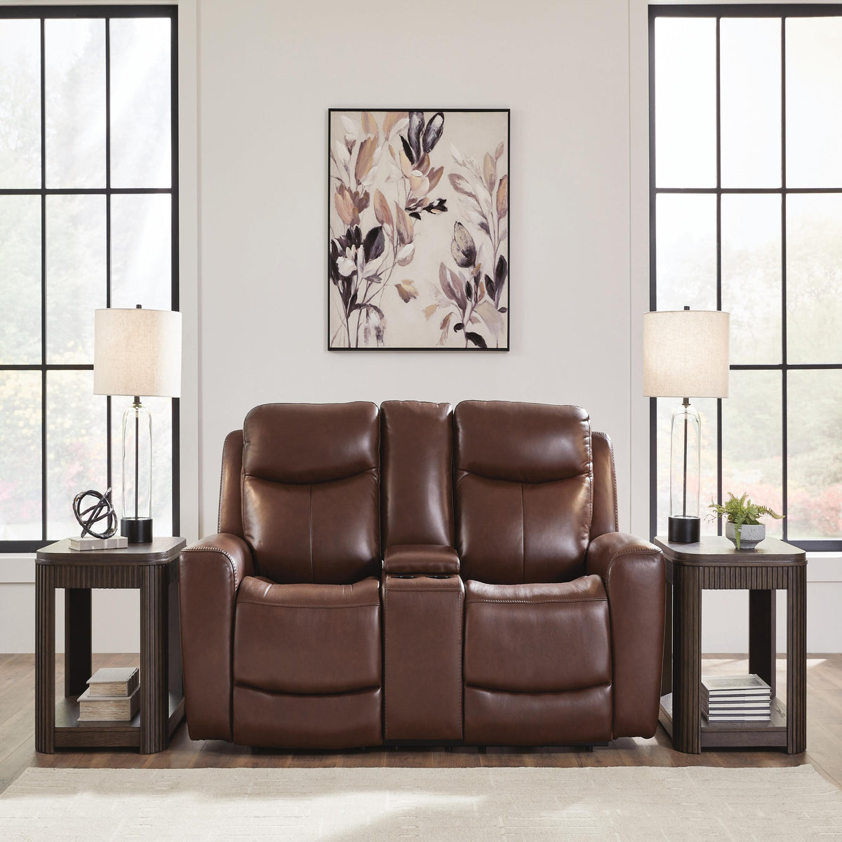 Bexhurst Power Reclining Loveseat with Console (PCU12102-SI) - Image 2