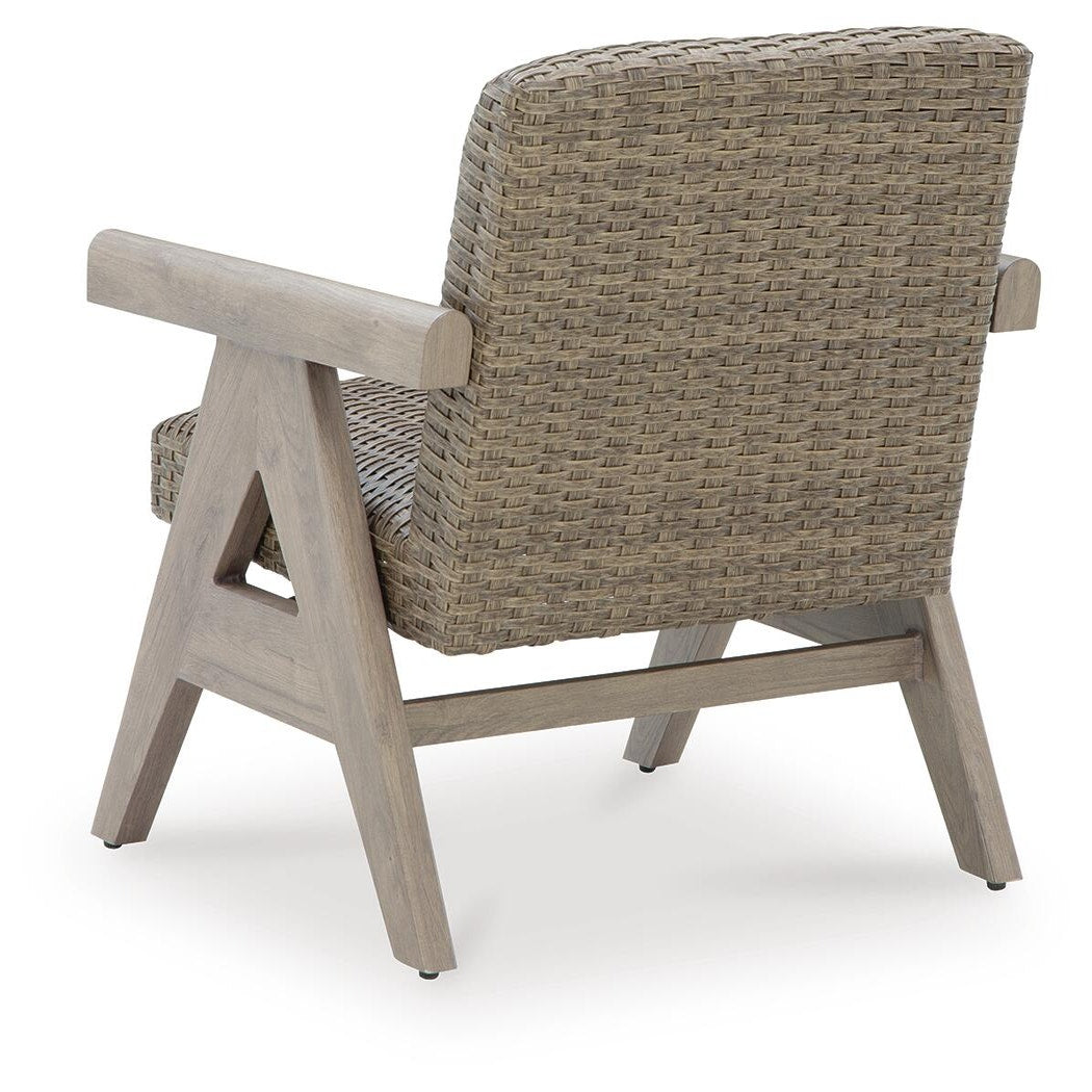 Cliff Trails Outdoor Rocking Lounge Chair (PCP690-SI) - Image 5
