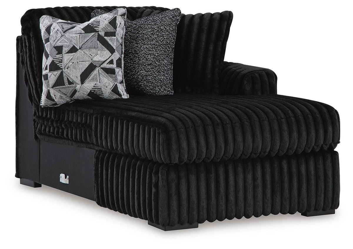 Midnight-Madness 3-Piece Sectional with Chaise (98103-SI) - Image 3