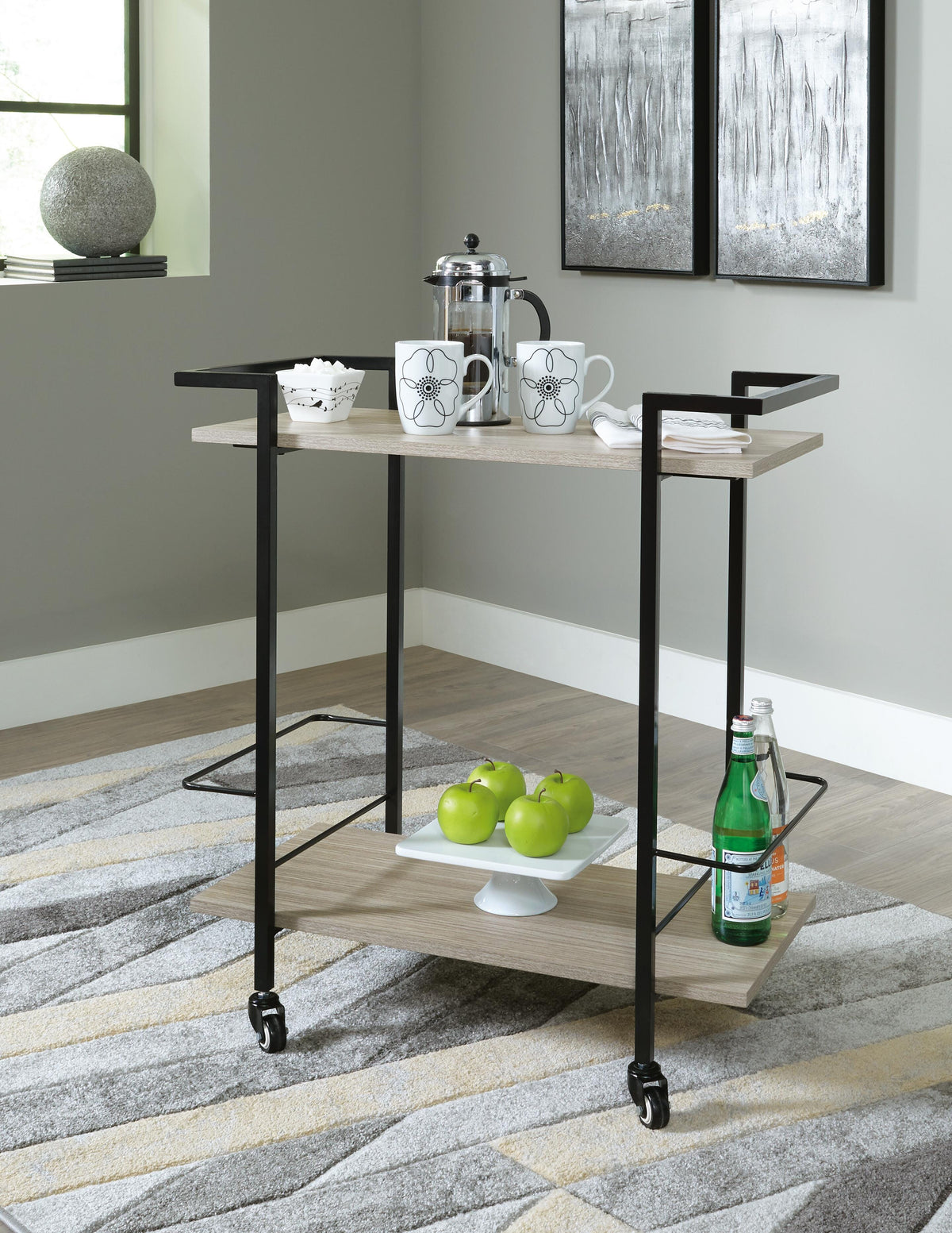 Waylowe Bar Cart (A4000389-SI) - Image 4
