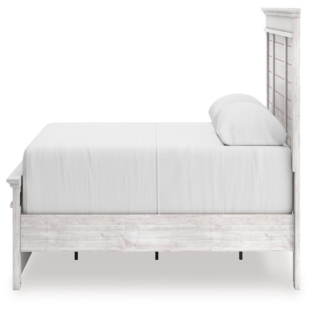 Makidern Queen Panel Bed with Storage, Dresser and Mirror (PCB1171-SI) - Image 14