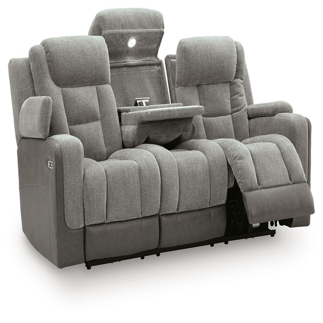 Mixed Motion Power Reclining Loveseat with Console (PC83505-SI) - Image 10