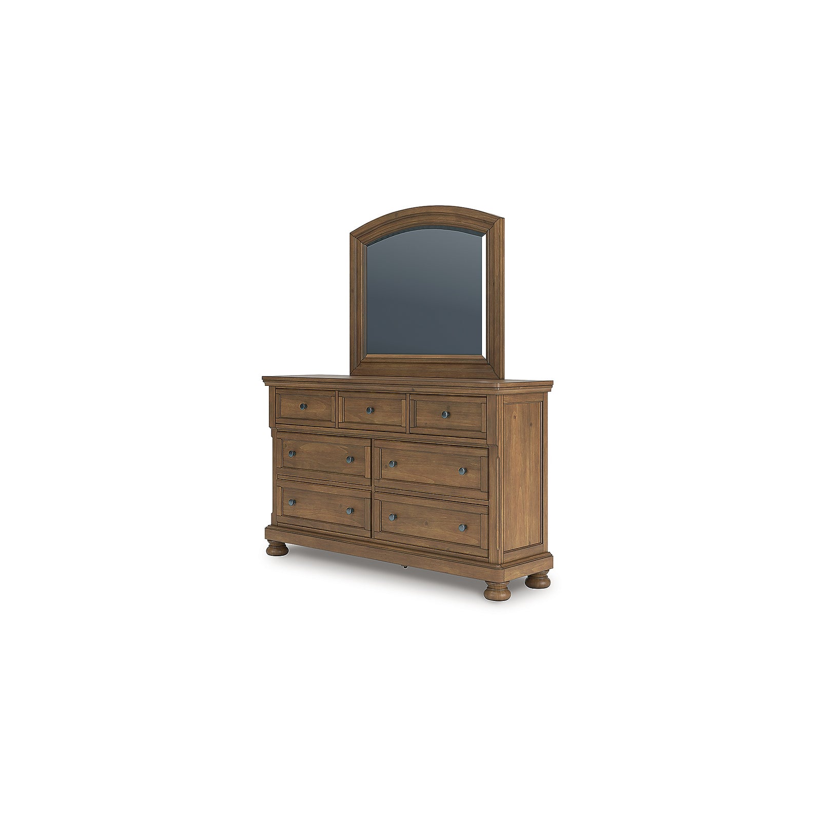 Feddinger Queen Panel Bed, Dresser, Mirror, Chest and 2 Nightstands (PCB779-SI) - Image 7