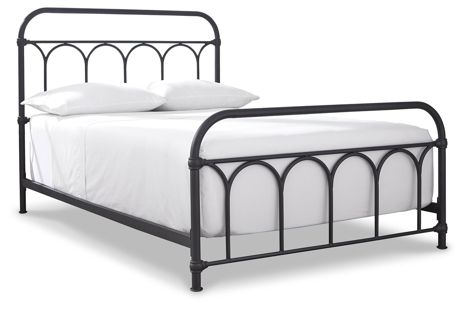 Nashburg Metal Bed (Youth) - Black  (B280-SI)