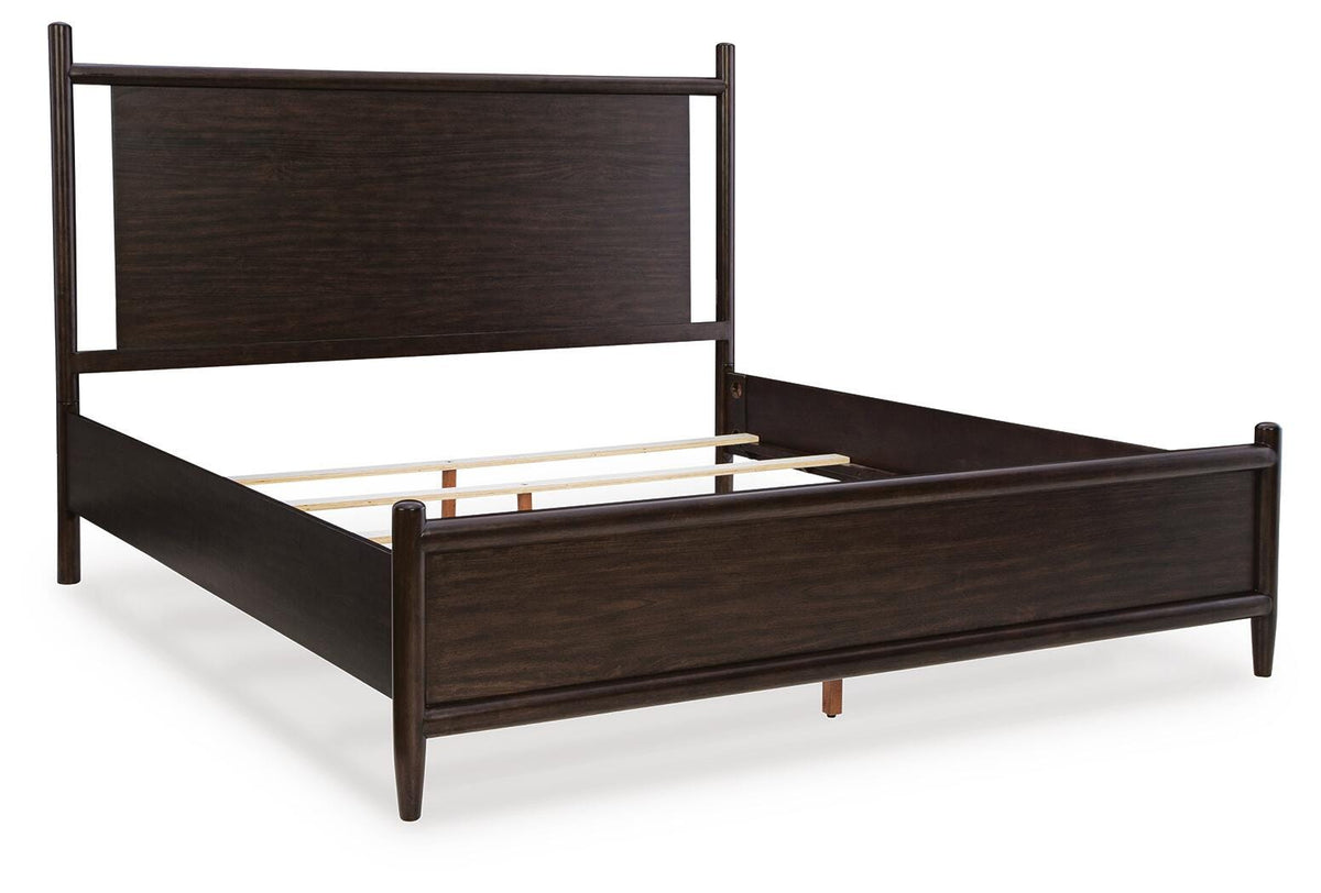 Dantenton Panel Bed - Merlot  (B611-SI) - Image 3