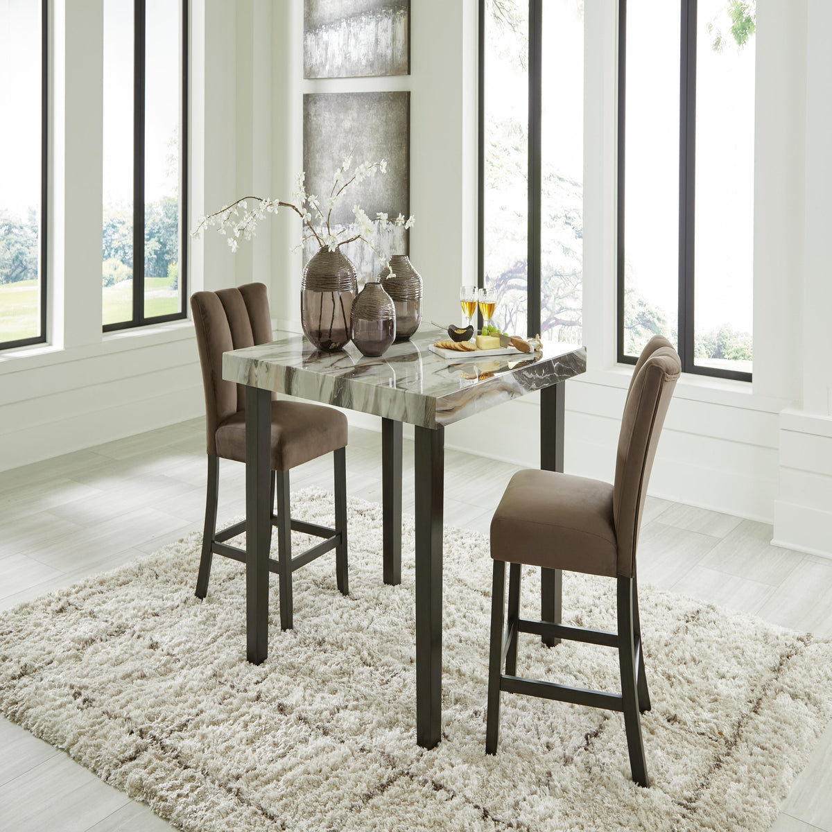 Jeshina Counter Height Dining Table and 2 Barstools (PCD581-SI) - Image 8