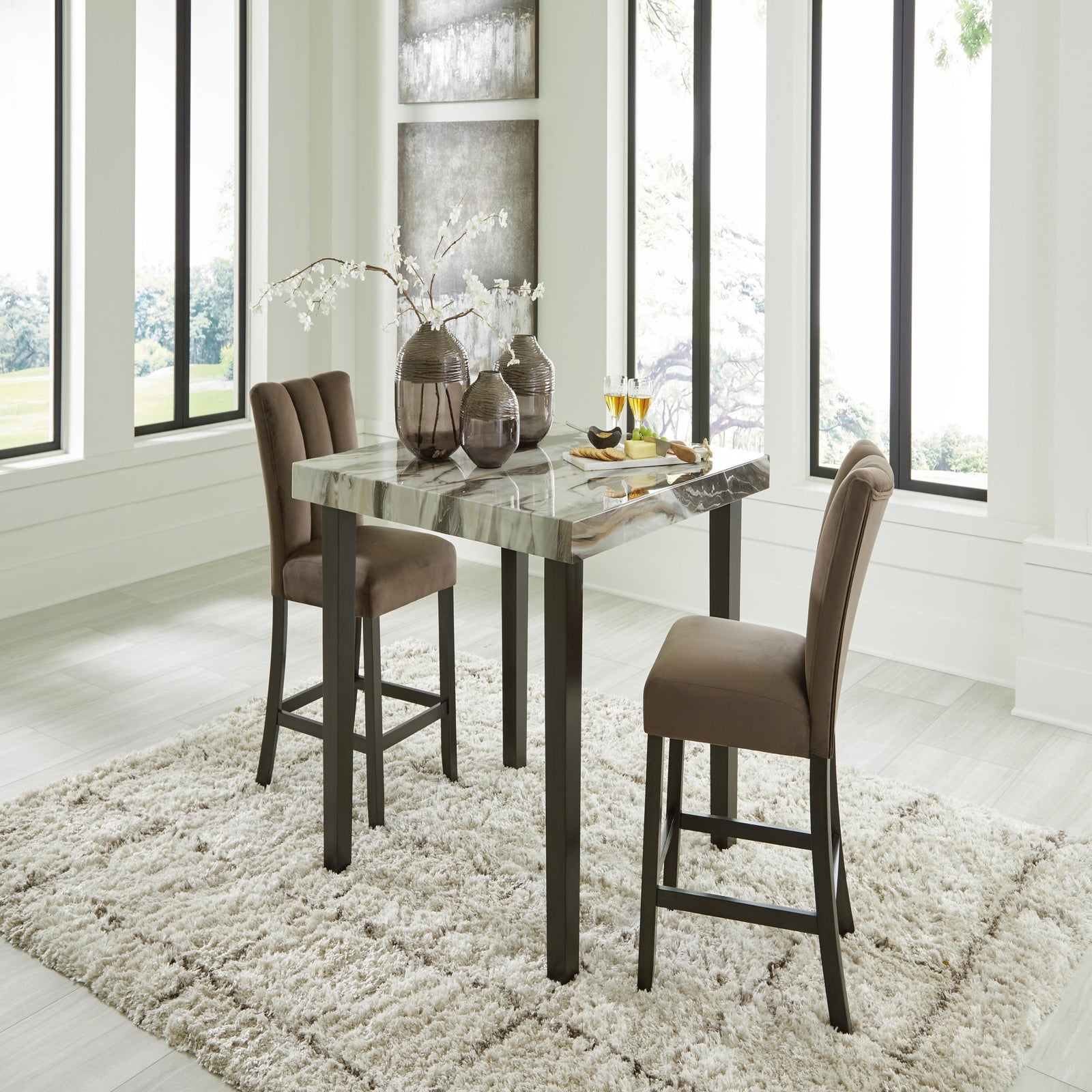 Jeshina Counter Height Dining Table and 2 Barstools (PCD581-SI) - Image 8