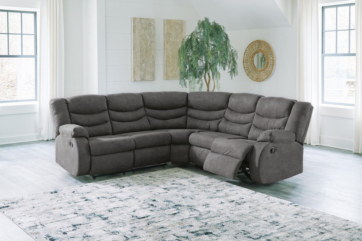 Partymate 2-Piece Reclining Sectional (36903-SI) - Image 4