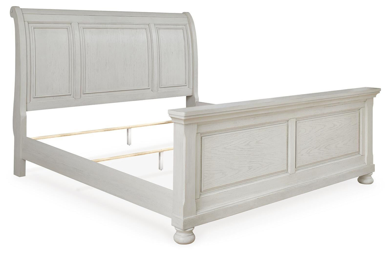 Robbinsdale Sleigh Bed, Dresser and Mirror - Antique White  (B742-SI) - Image 6