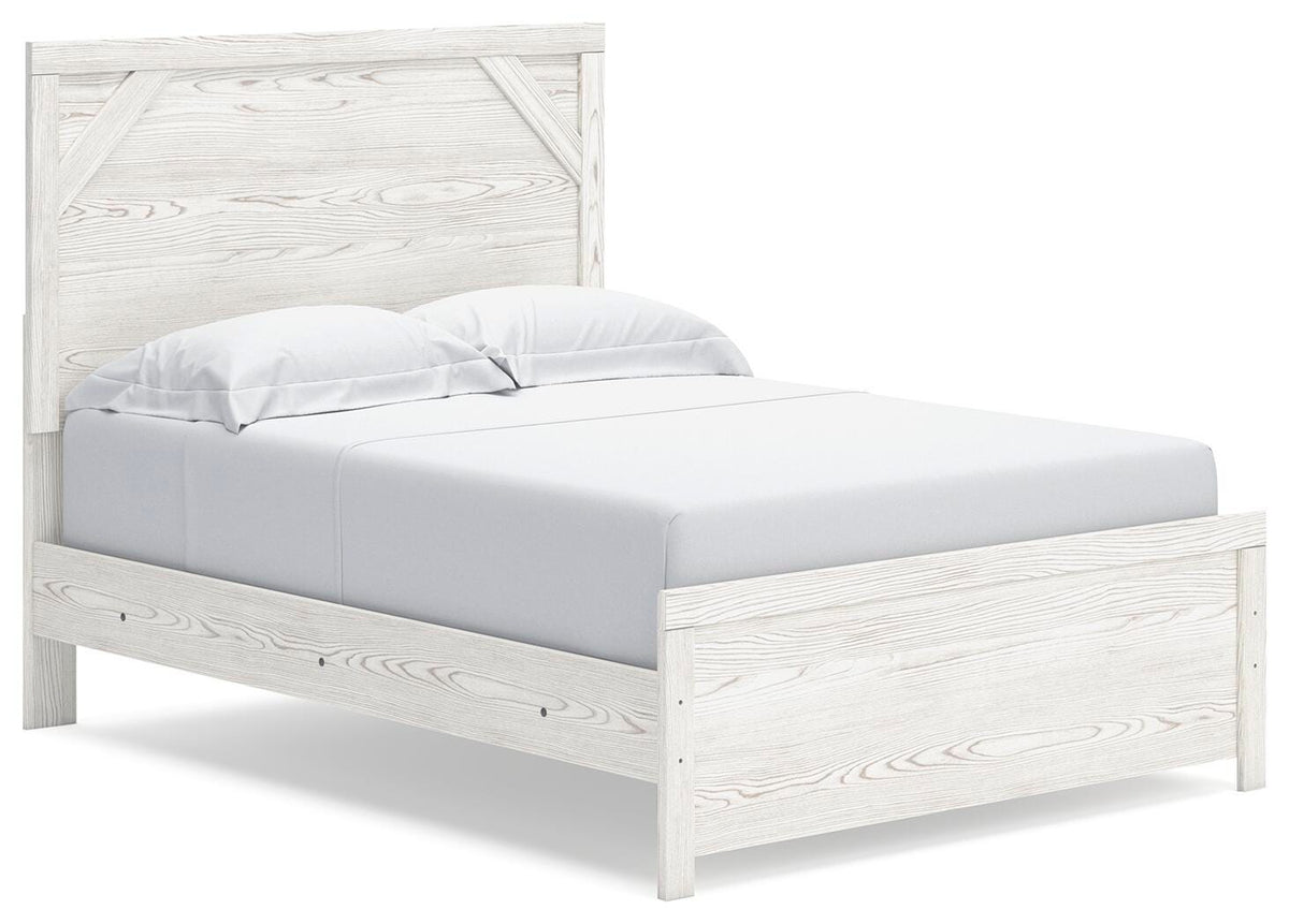 Gerridan Panel Bed, Dresser, Mirror and Nightstand - White/Gray  (B1190-SI) - Image 3
