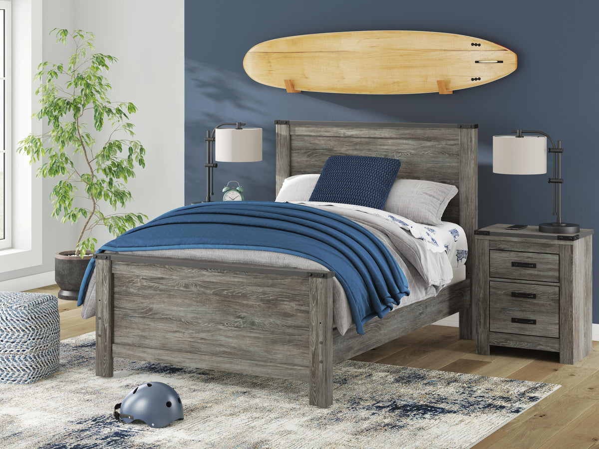 Frandern Panel Bed, Dresser and Mirror (B4480-SI) - Image 18