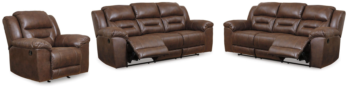 Stoneland 2 Reclining Sofas and Recliner (39904-SI)