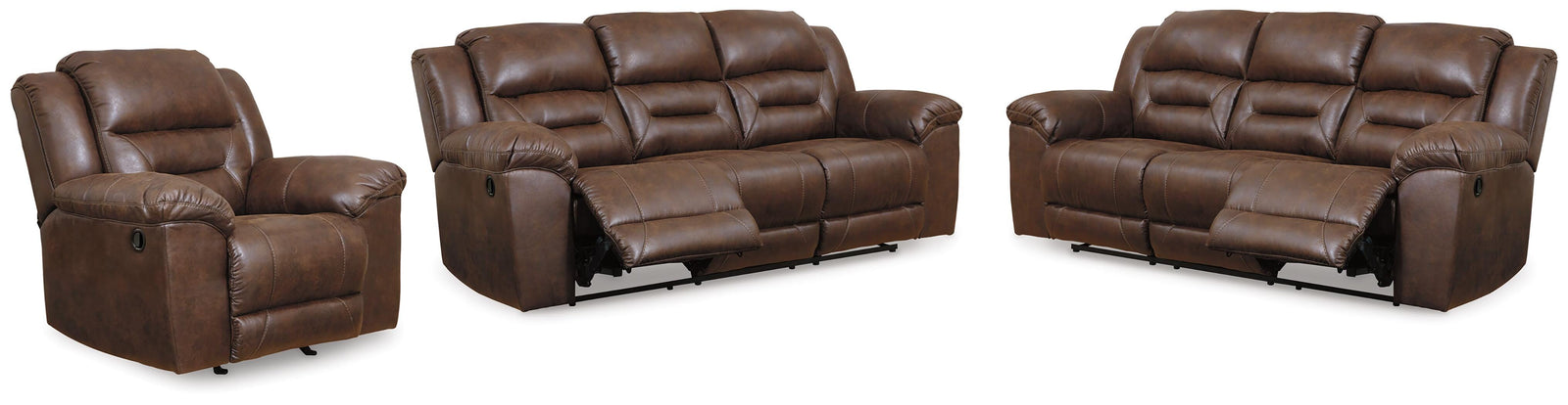 Stoneland 2 Reclining Sofas and Recliner (39904-SI)