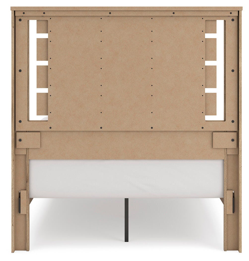 Brozmont Panel Platform Bed, Dresser and Mirror (B1045-SI) - Image 13
