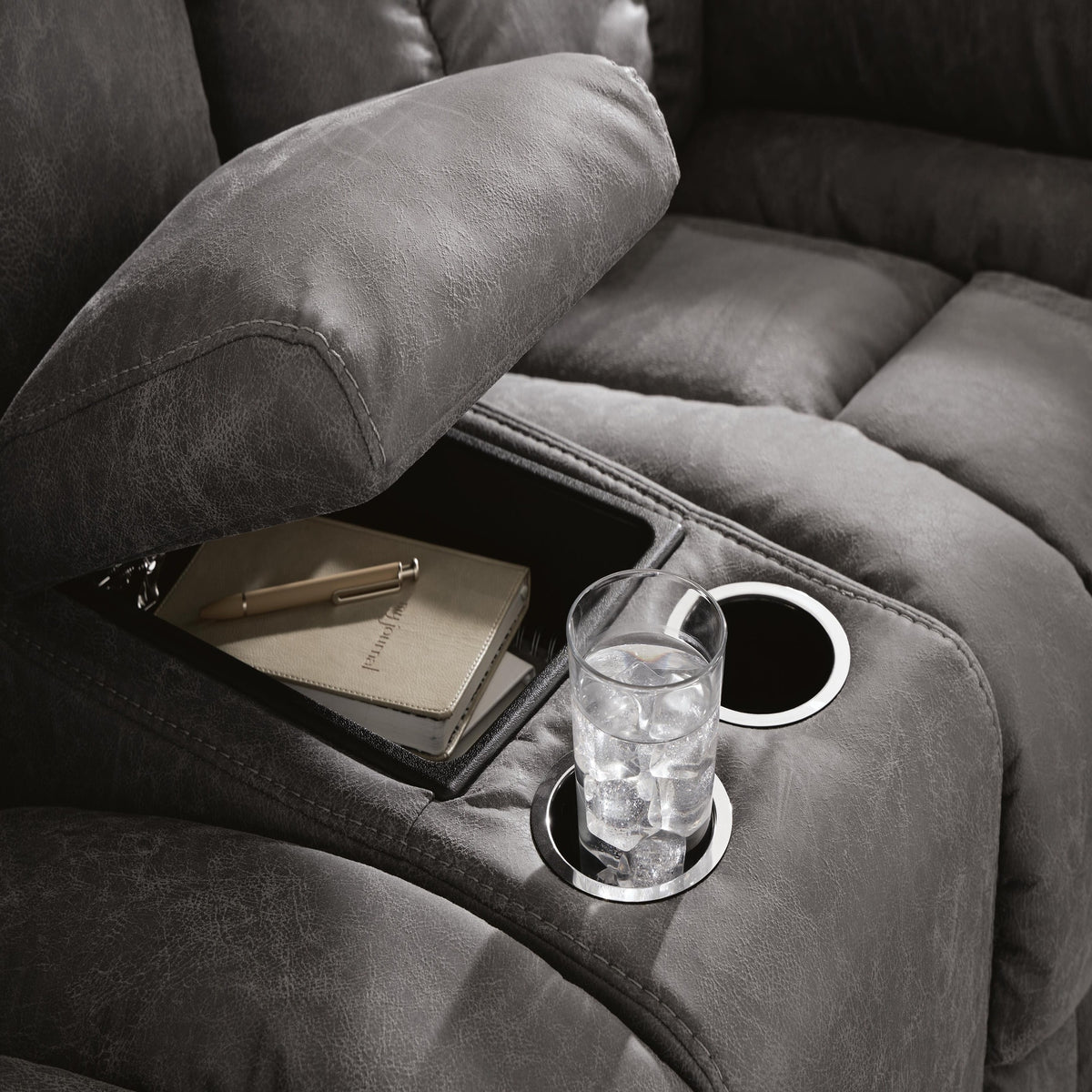 Bakerstein Power Reclining Loveseat with Console (PC12503-SI) - Image 9