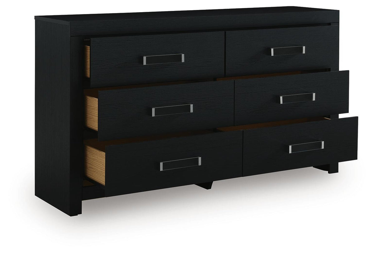 Maeling Queen Upholstered Panel Bed, Dresser and Nightstand (PCB1115-SI) - Image 4