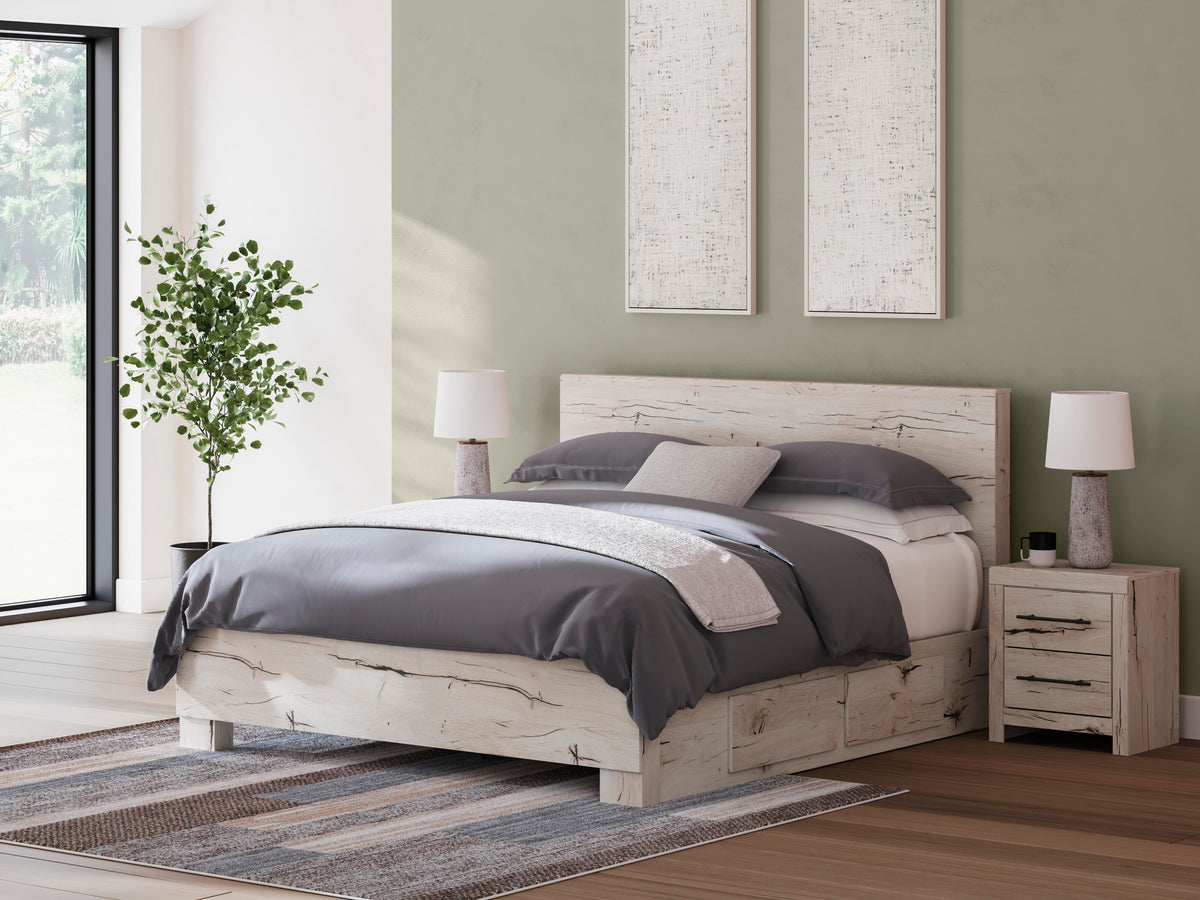 Lawroy Panel Bed with Storage - Light Natural  (B2310-SI) - Image 9