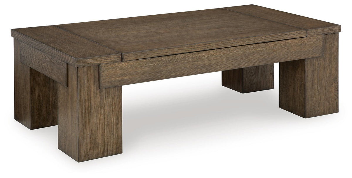 Rosswain Lift-top Coffee Table and 2 End Tables - Warm Brown  (T763-SI) - Image 4