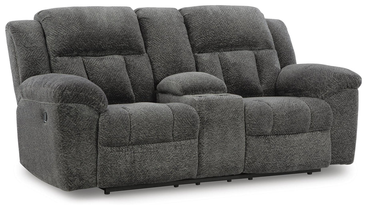 Frohn Reclining Loveseat with Console (37406-SI) - Image 13