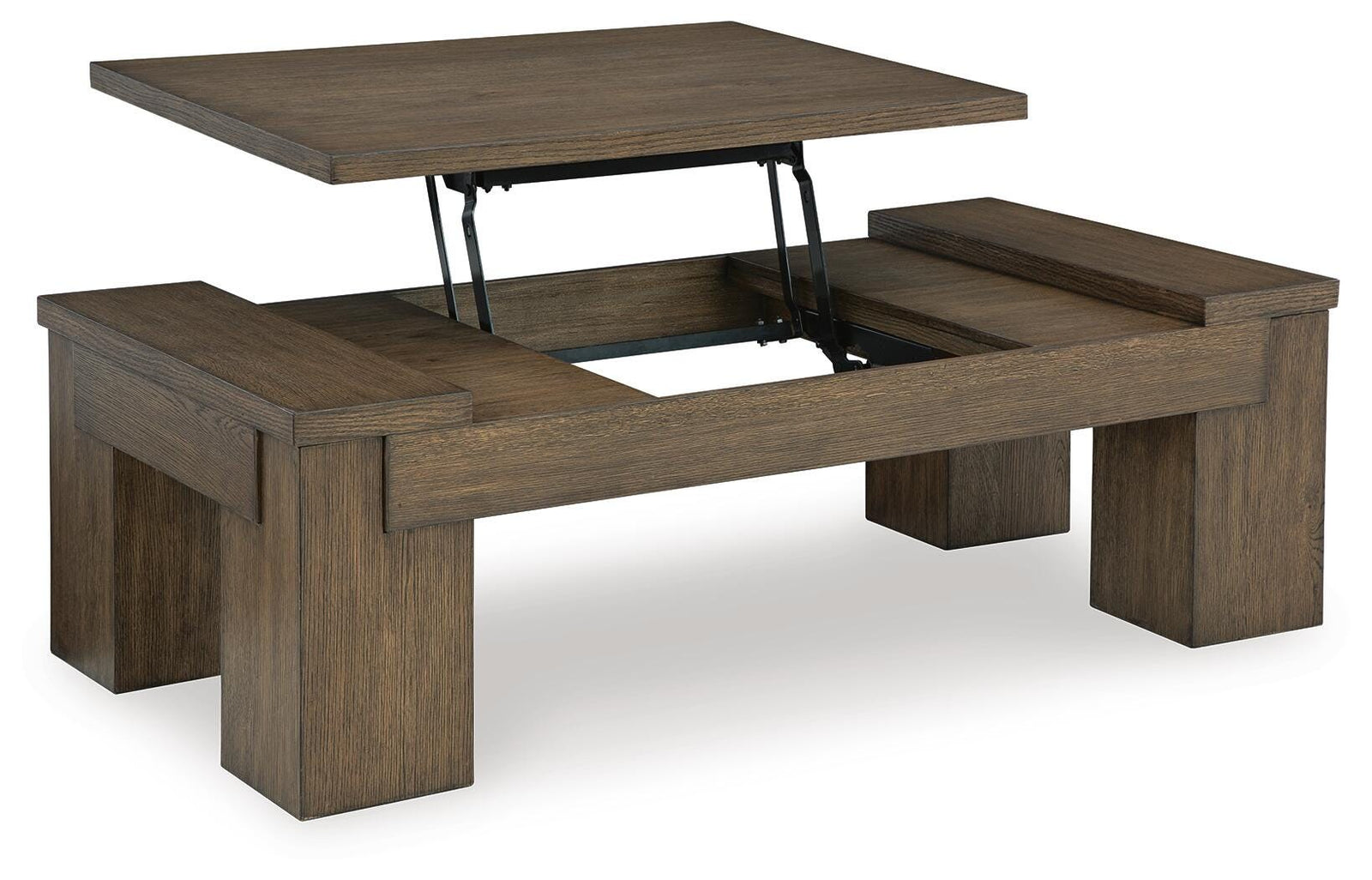 Rosswain Lift-top Coffee Table and 2 End Tables - Warm Brown  (T763-SI) - Image 5