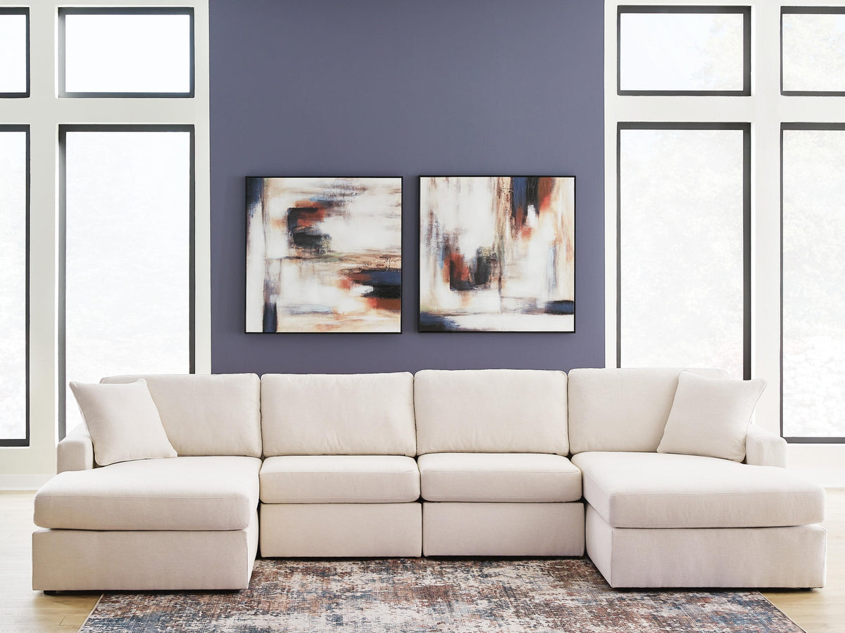 Modmax 4-Piece Double Storage Chaise Sectional (92103-SI) - Image 2