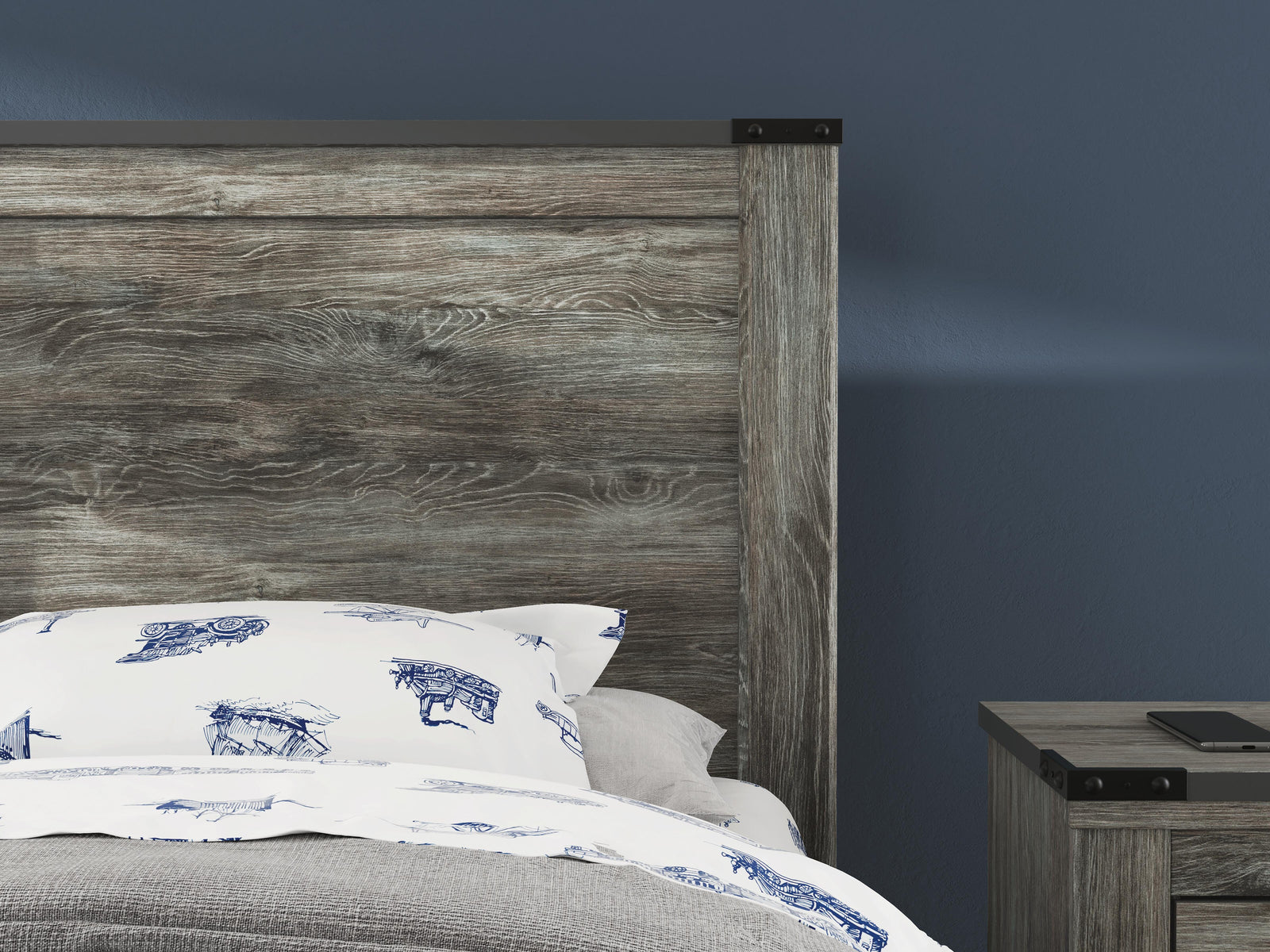 Frandern Panel Bed, Dresser and Mirror (B4480-SI) - Image 16
