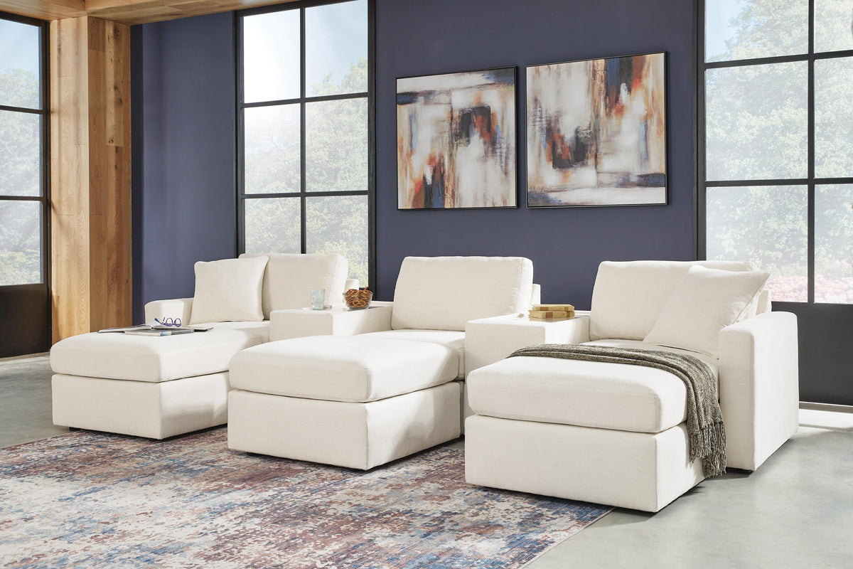 Modmax 5-Piece Sectional and 3 Ottomans (92103-SI) - Image 7