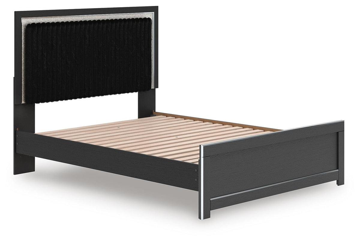 Zuraleus Queen Upholstered Panel Platform Bed (PCB3380-SI) - Image 2