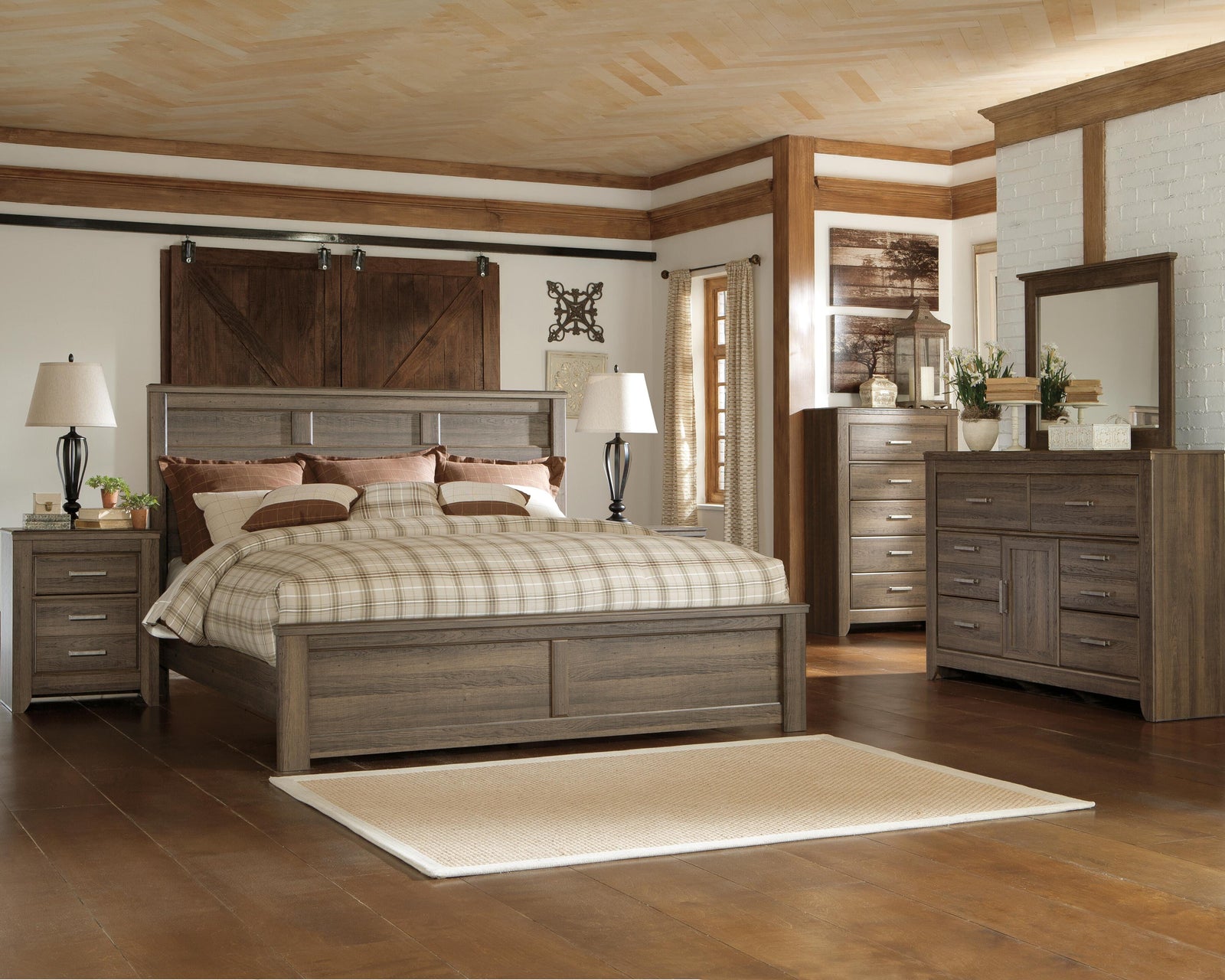 Juararo Panel Bed - Dark Brown  (B251-SI) - Image 3