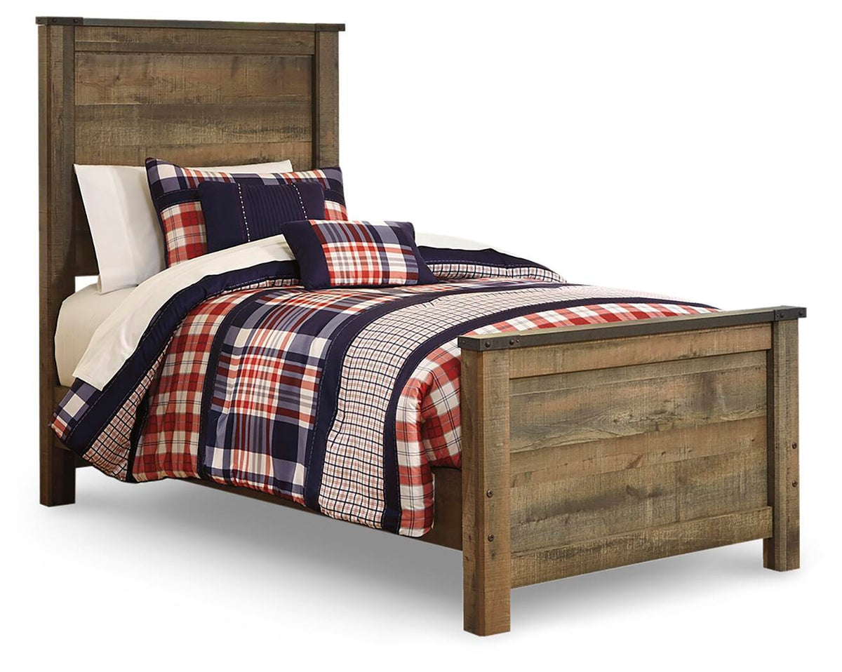 Trinell Panel Bed, Dresser and Mirror (B446-SI) - Image 3