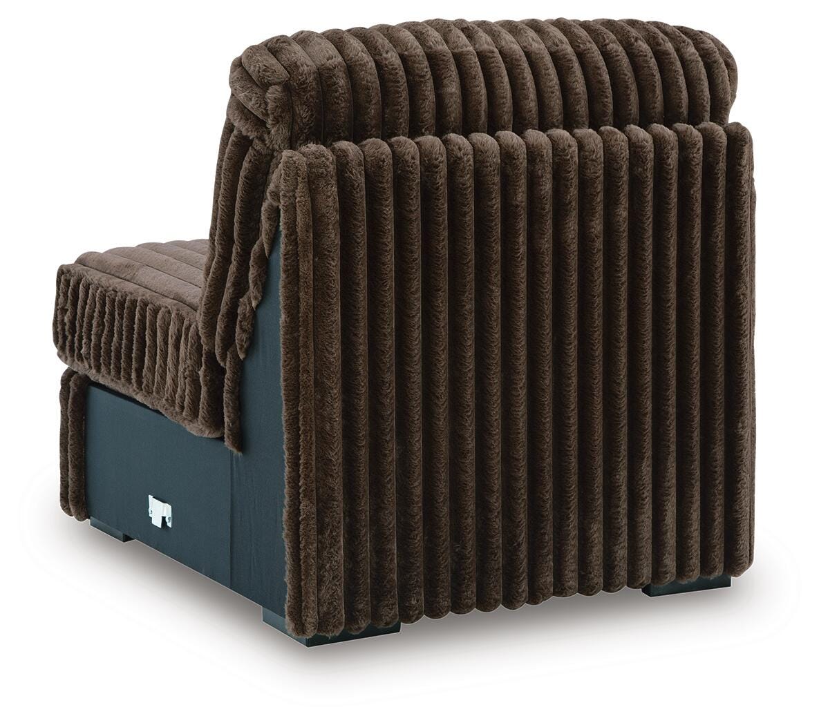 Midnight-Madness 3-Piece Sectional, Oversized Chair and Ottoman (98104-SI) - Image 12