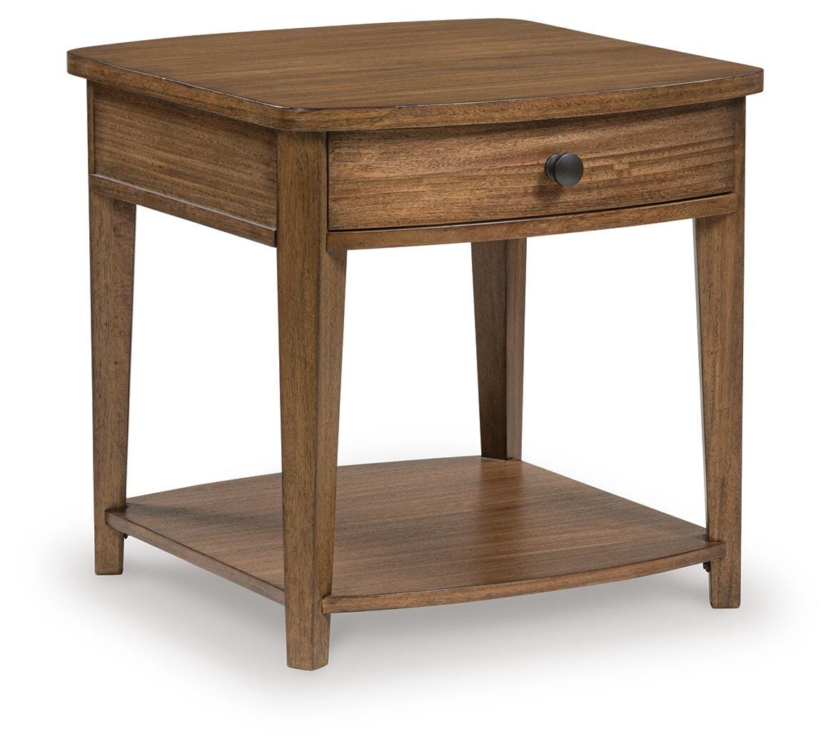Burkbyer End Table - Brown  (T513-SI)