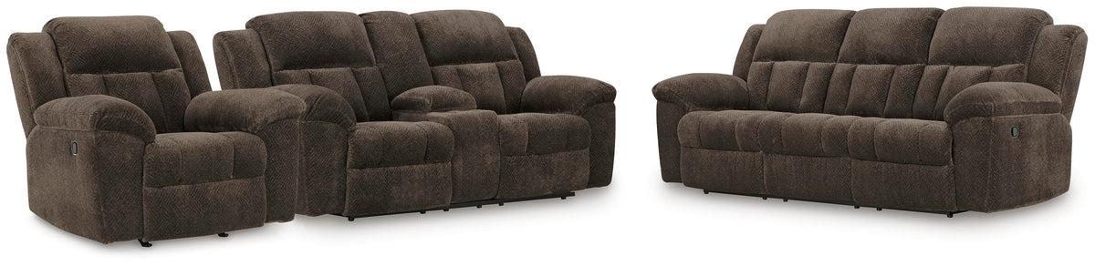 Frohn Reclining Sofa, Loveseat and Recliner (37407-SI)