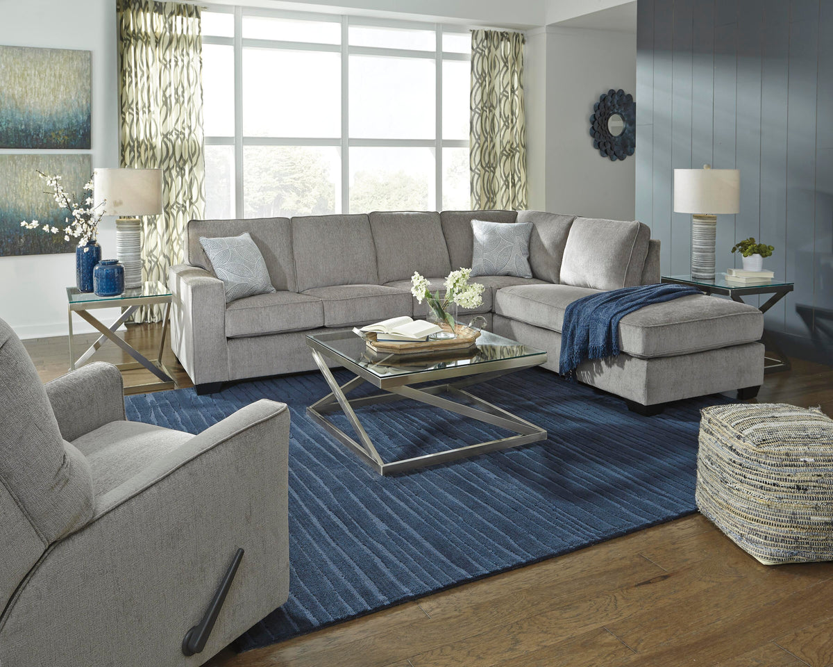 Altari 2-Piece Sleeper Sectional with Chaise (87214-SI) - Image 3