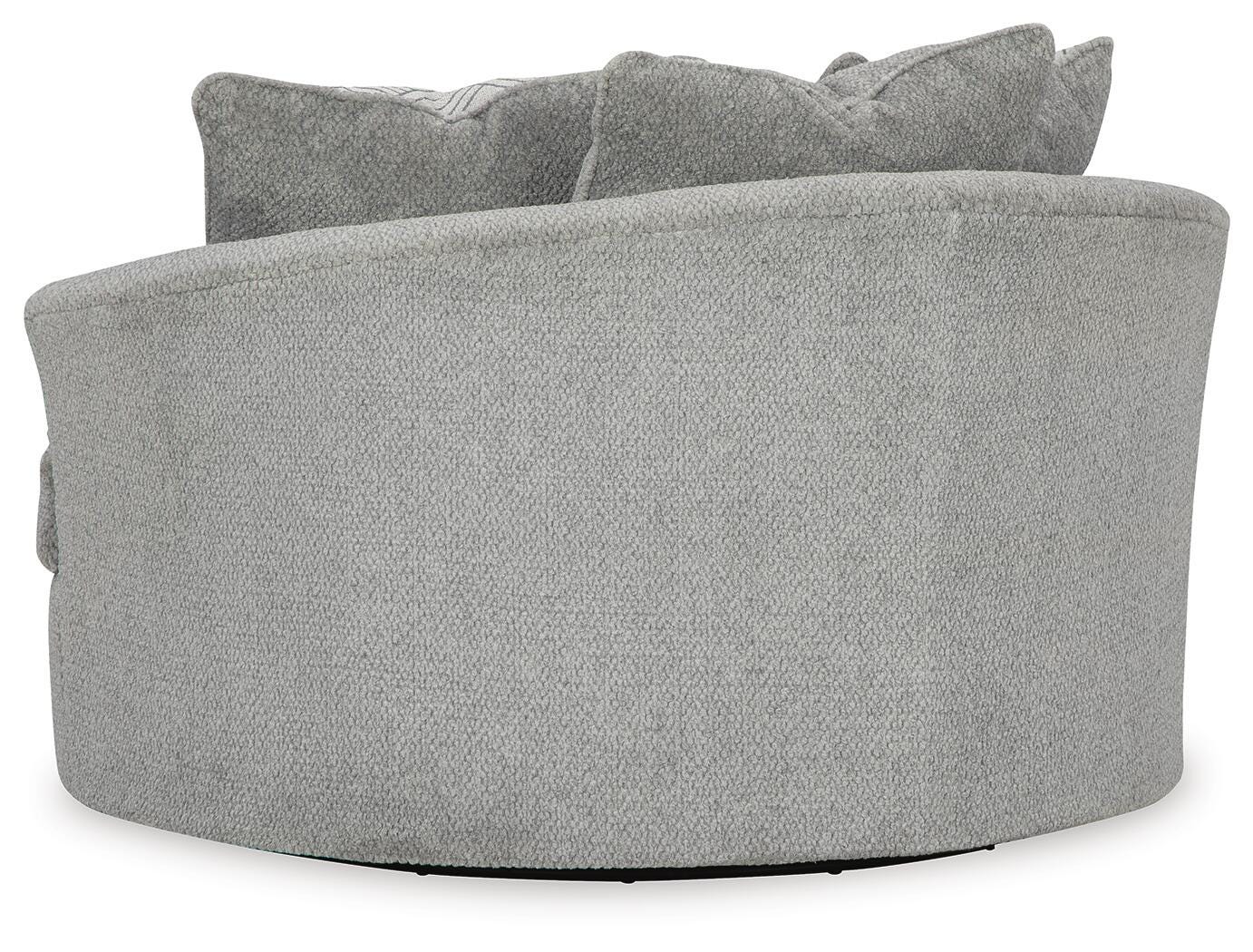 Casselbury Oversized Swivel Chair and Ottoman (52906-SI) - Image 5