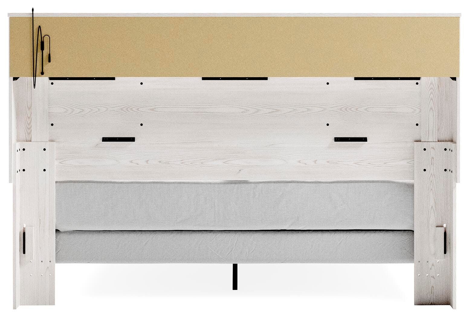 Altyra Panel Bookcase Bed - White  (B2640-SI) - Image 4