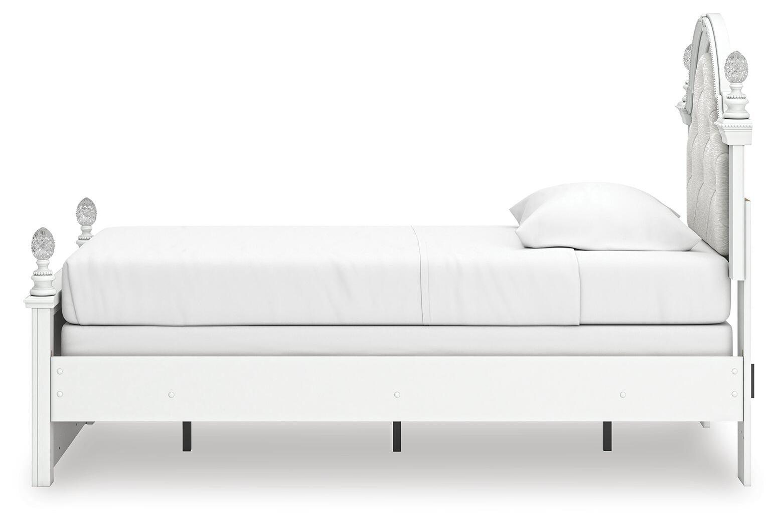 Kozlani Twin Upholstered Panel Bed, Dresser and Mirror (PCB1819-SI) - Image 6