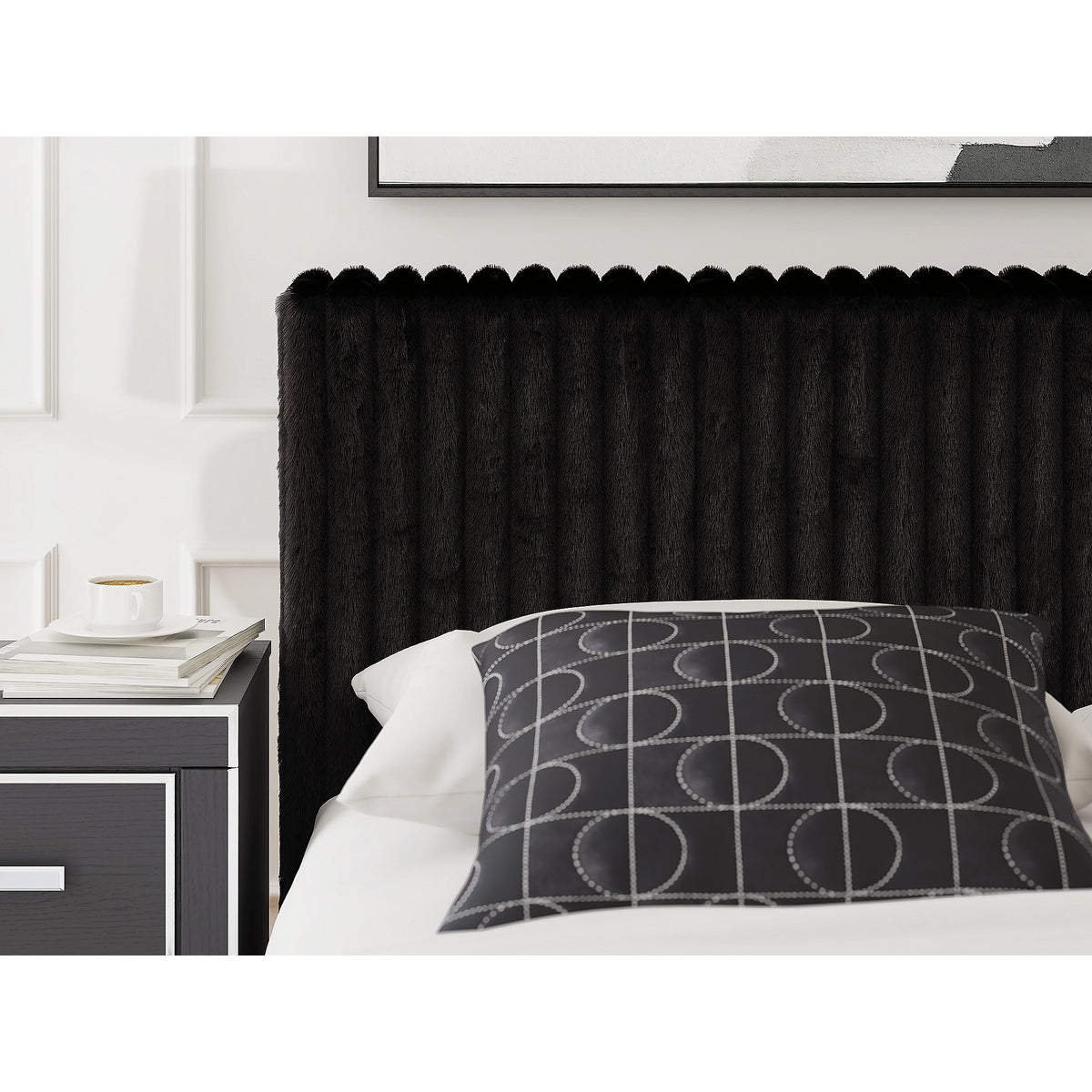 Zuraleus King Upholstered Bed, Dresser and Nightstand (PCB3380-SI) - Image 27