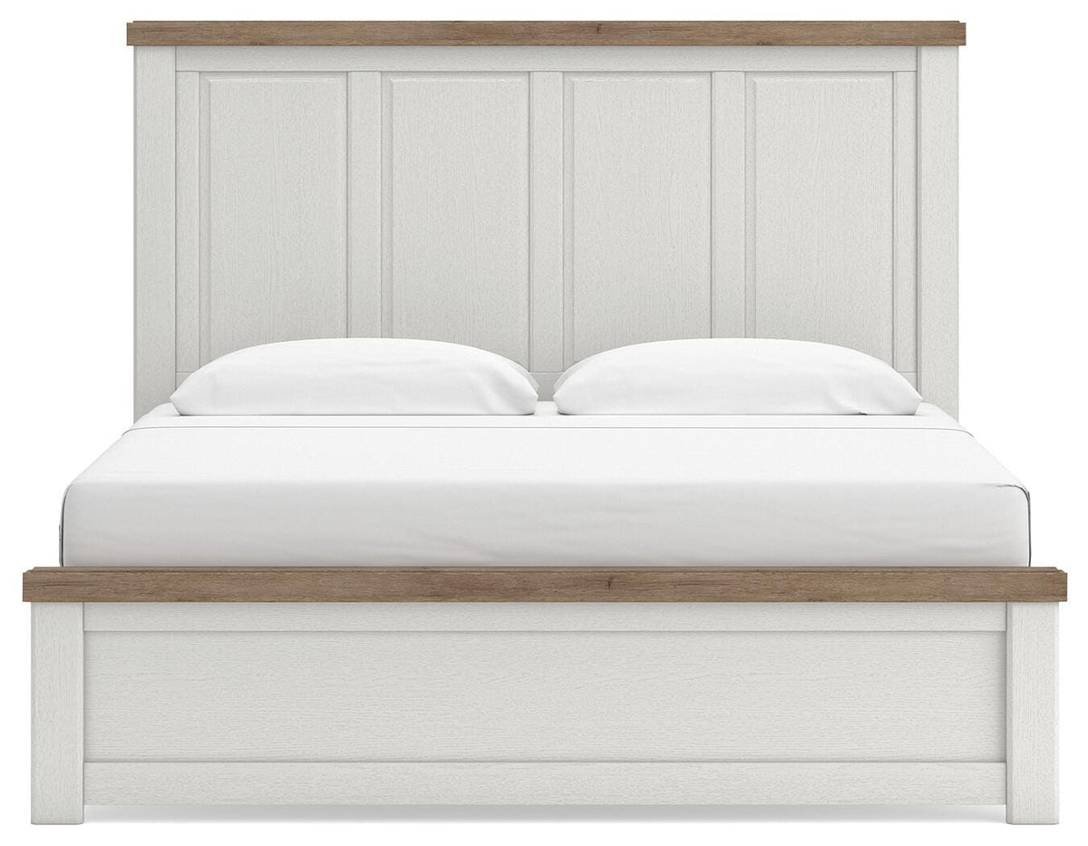 Savonport Panel Bed - White/Brown  (B4615-SI) - Image 2